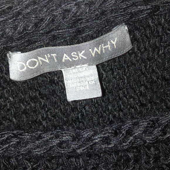 Don’t Ask Why Black sweater - Picture 2 of 4